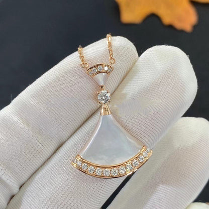 [LUXORA]DREAM NECKLACE MOP PINK GOLD DIAMOND