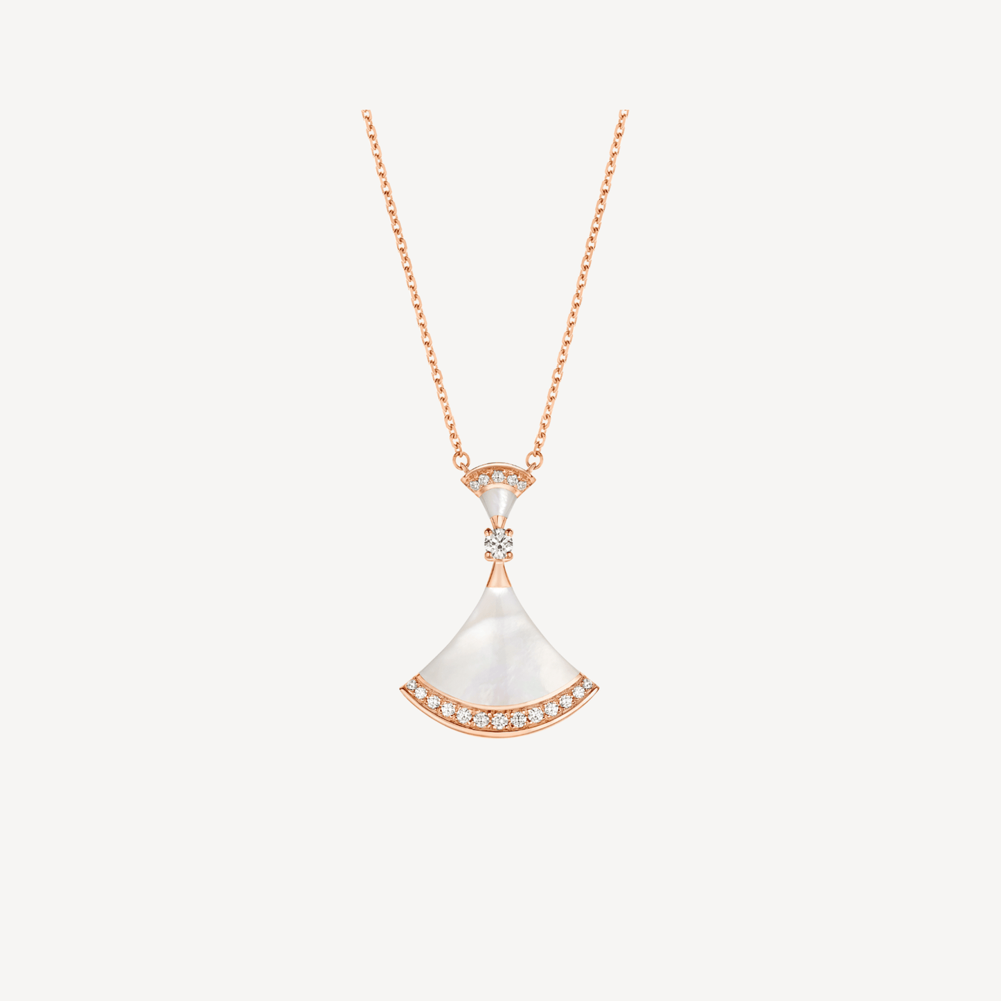 [LUXORA]DREAM NECKLACE MOP PINK GOLD DIAMOND