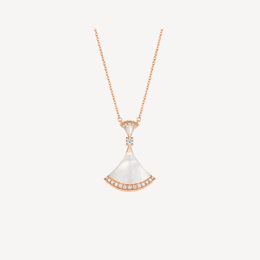 [LUXORA]DREAM NECKLACE MOP PINK GOLD DIAMOND