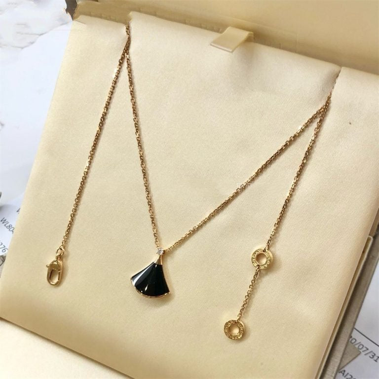 [LUXORA]DREAM NECKLACE ONYX 1 DIAMOND