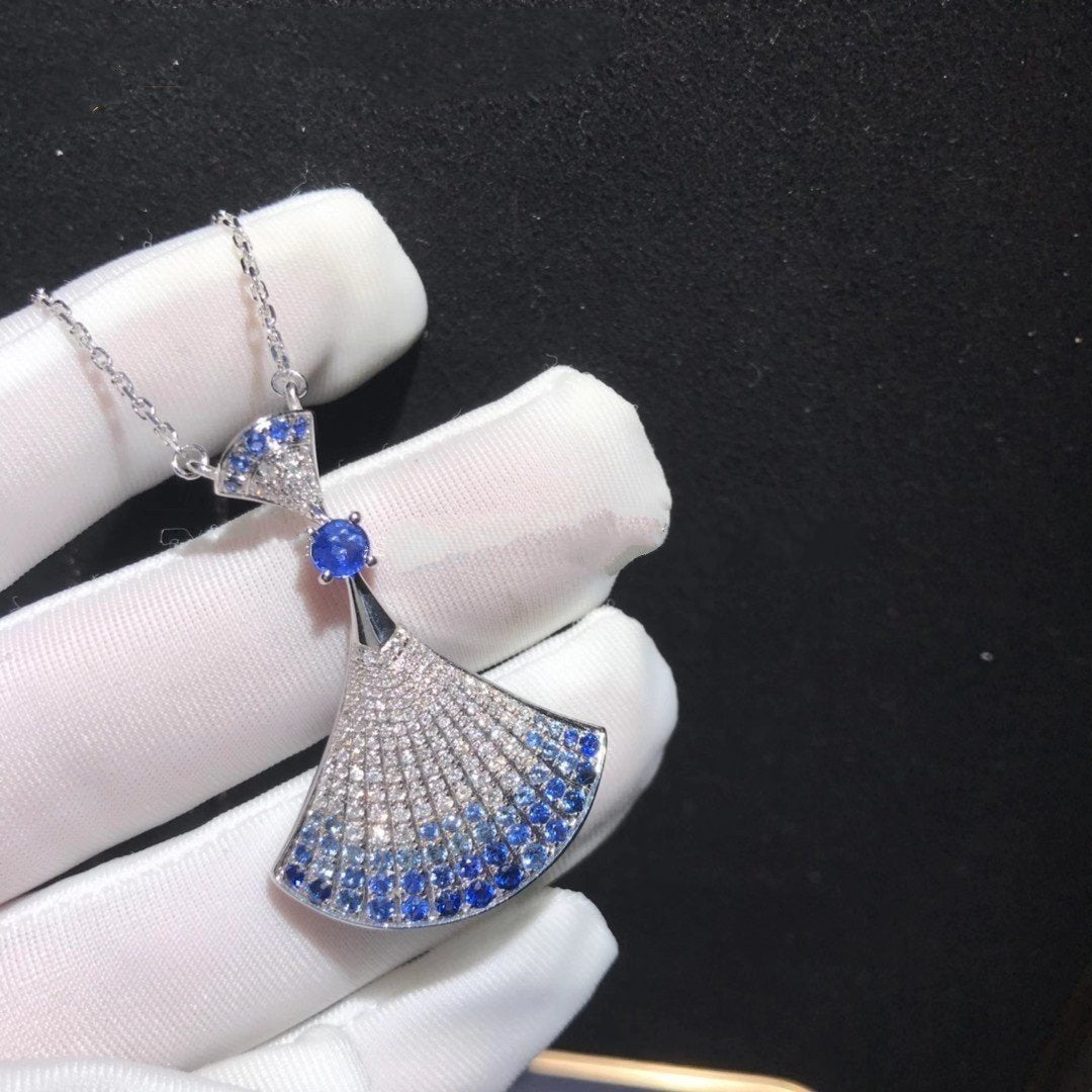 [LUXORA]DREAM NECKLACE AGATE SILVER DIAMOND