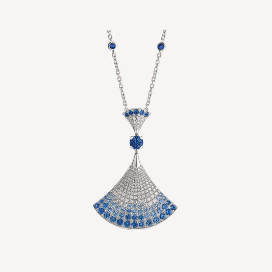 [LUXORA]DREAM NECKLACE AGATE SILVER DIAMOND