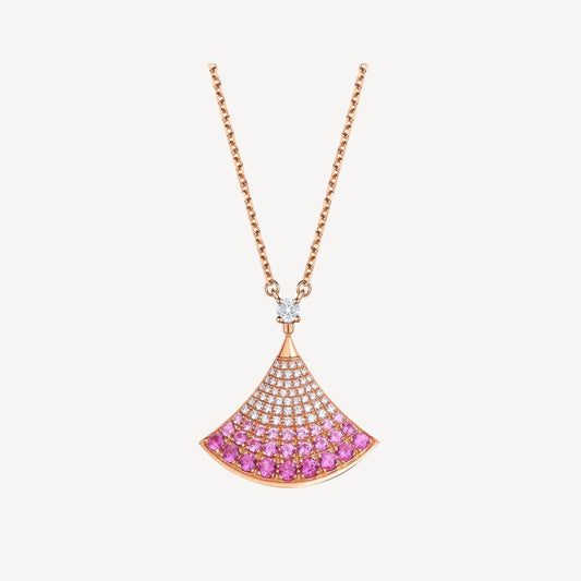 [LUXORA]DREAM NECKLACE PINK GOLD PINK DIAMOND