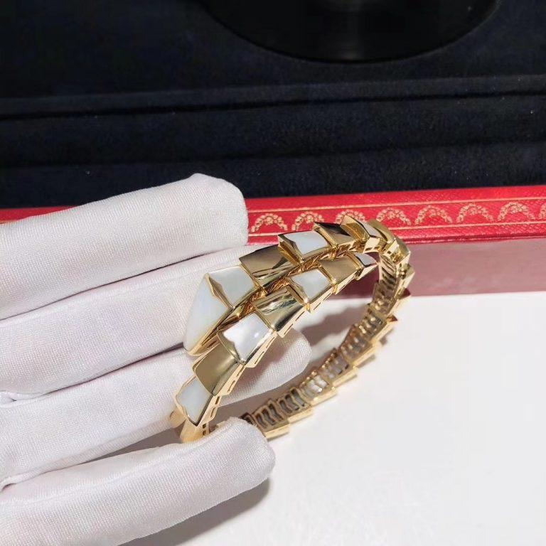[LUXORA]SERPENTI BRACELET MOP GOLD