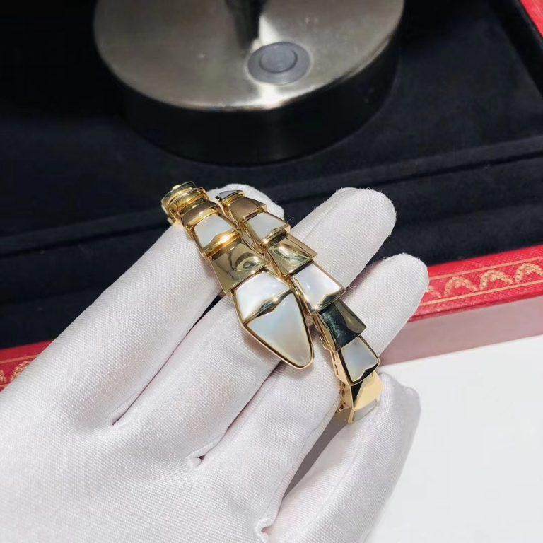 [LUXORA]SERPENTI BRACELET MOP GOLD