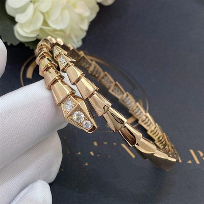 [LUXORA]SERPENTI BRACELET DIAMONDS PINK GOLD