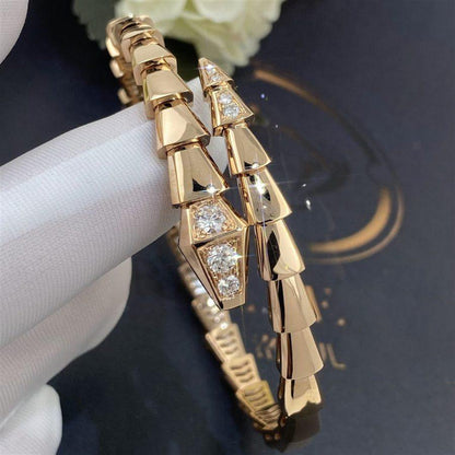 [LUXORA]SERPENTI BRACELET DIAMONDS PINK GOLD