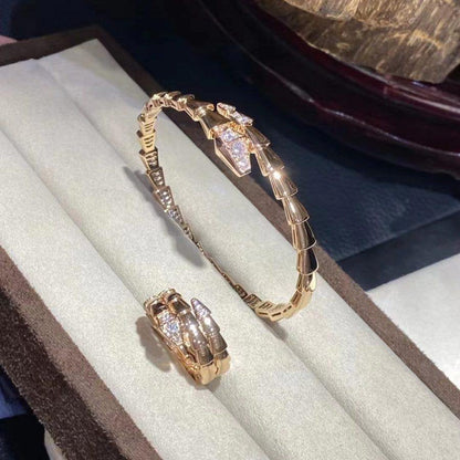 [LUXORA]SERPENTI BRACELET DIAMONDS PINK GOLD