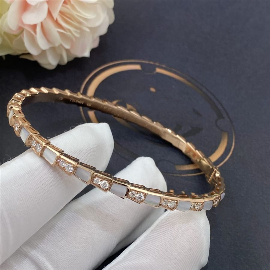 [LUXORA]SERPENTI BRACELET PINK GOLD MOP DIAMOND