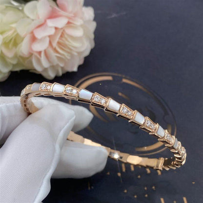 [LUXORA]SERPENTI BRACELET PINK GOLD MOP DIAMOND