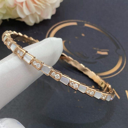 [LUXORA]SERPENTI BRACELET PINK GOLD MOP DIAMOND