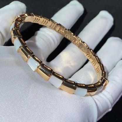 [LUXORA]SERPENTI BRACELET PINK GOLD MOP