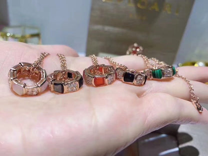 [LUXORA]SERPENTI PEDANT DIAMOND NECKLACE