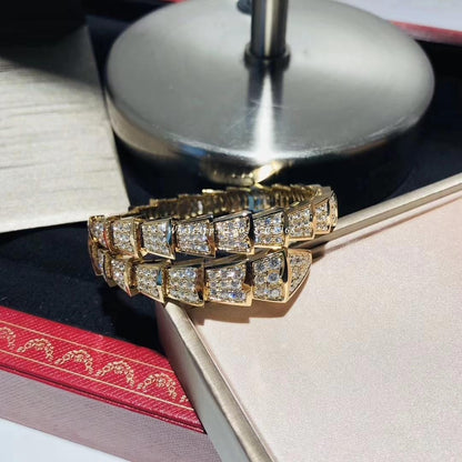 [LUXORA]SERPENTI BRACELET 8MM GOLD DIAMOND