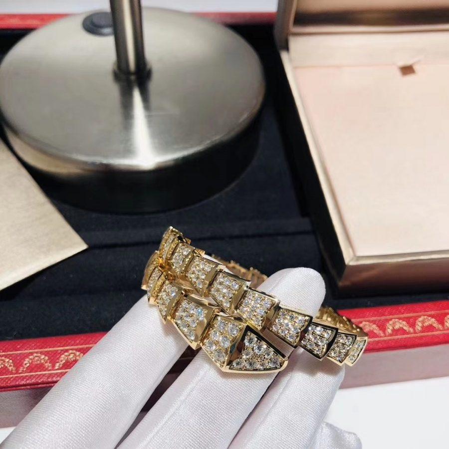 [LUXORA]SERPENTI BRACELET 8MM GOLD DIAMOND