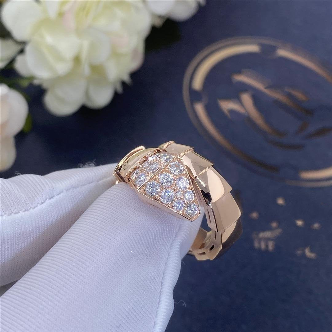 [LUXORA]SERPENTI RING PINK GOLD DIAMOND