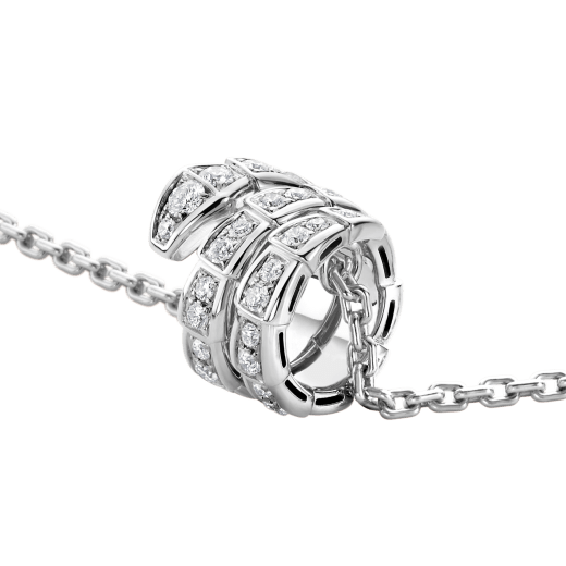 [LUXORA]SERPENTI  NECKLACE DOUBLE RING DIAMOND