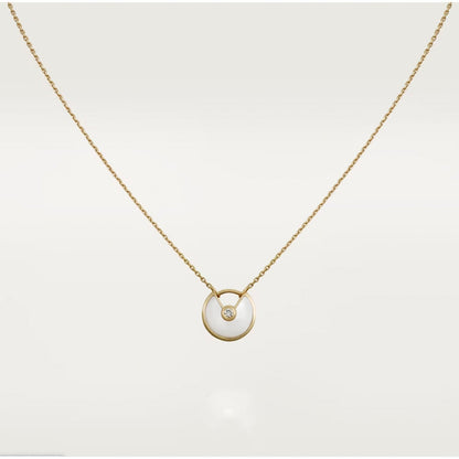[LUXORA]AMULETTE ROSE GOLD MOP NECKLACE