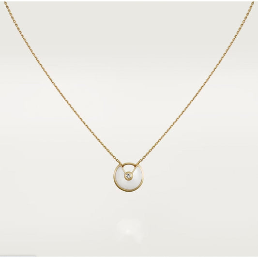 [LUXORA]AMULETTE ROSE GOLD MOP NECKLACE