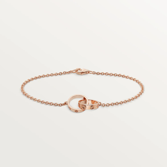 [LUXORA]LOVE BRACELET DOUBLE RING