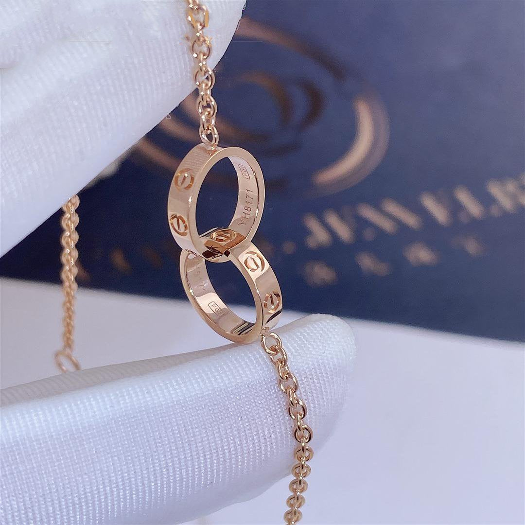 [LUXORA]LOVE BRACELET DOUBLE RING