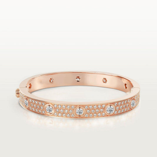 [LUXORA]LOVE BRACELET 6.1MM DIAMOND-PAVED 10 BIG DIAMONDS