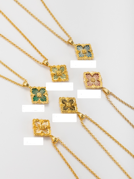 [LUXORA] B.C.L SMALL SIZE  ENAMEL NECKLACE（Various colors)
