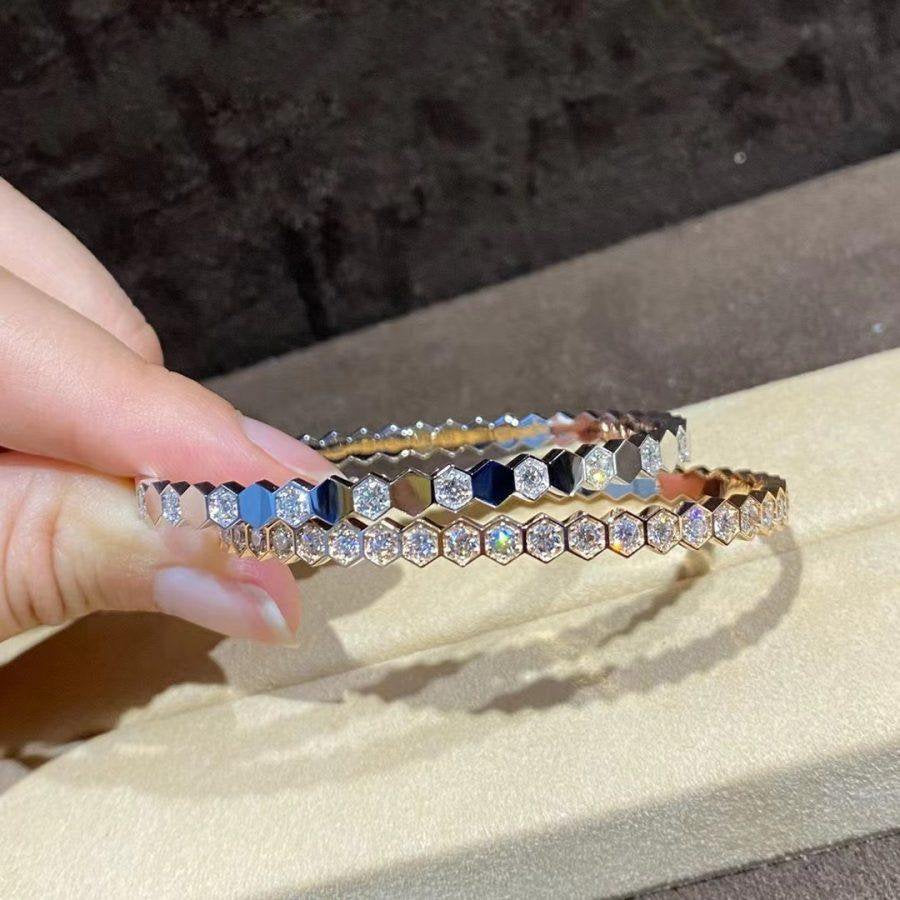[LUXORA]BEE LOVE GOLD BRACELET FULL DIAMOND