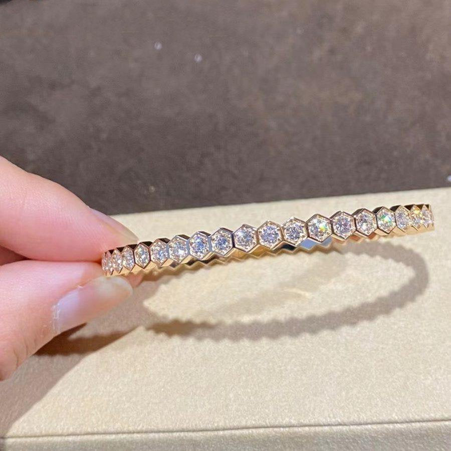 [LUXORA]BEE LOVE GOLD BRACELET FULL DIAMOND