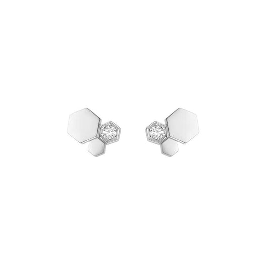 [LUXORA]BEE LOVE SILVER DIAMOND EARRINGS
