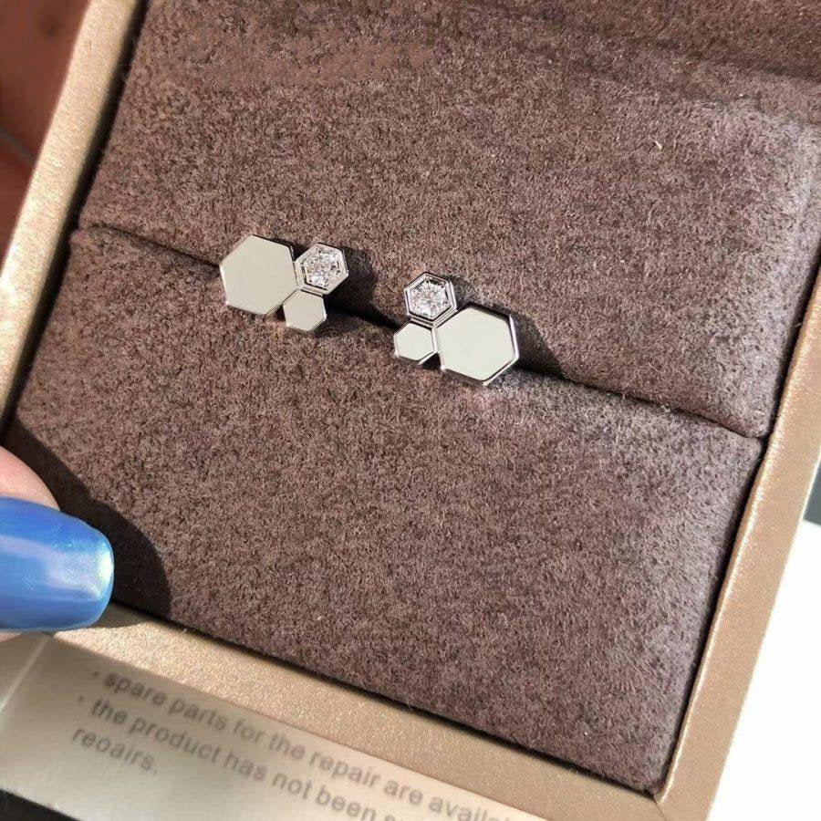 [LUXORA]BEE LOVE SILVER DIAMOND EARRINGS
