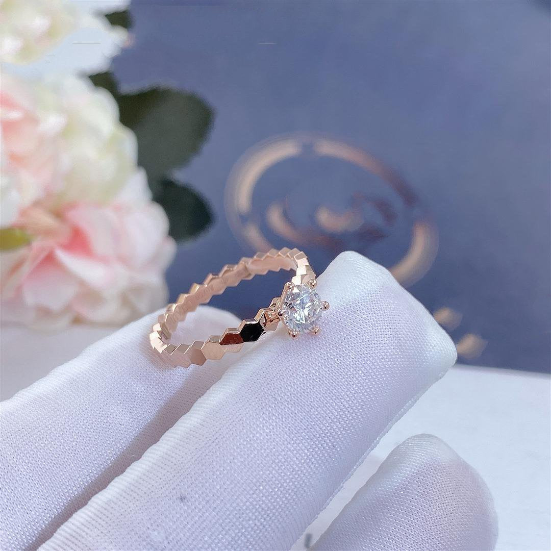 [LUXORA]BEE LOVE RING PINK GOLD 1 DIAMOND