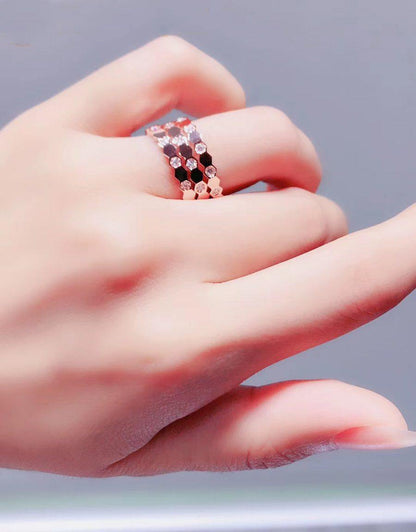 [LUXORA]BEE LOVE RING PINK GOLD DIAMOND