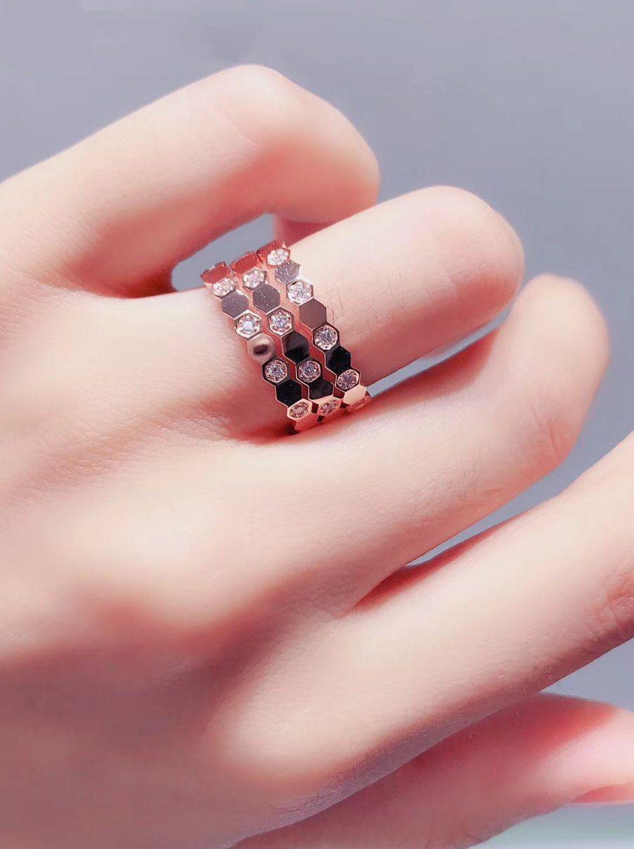 [LUXORA]BEE LOVE RING PINK GOLD DIAMOND