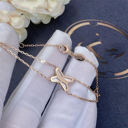 [LUXORA]JEUX BRACELET WHITE MOP PINK GOLD 1 DIAMOND