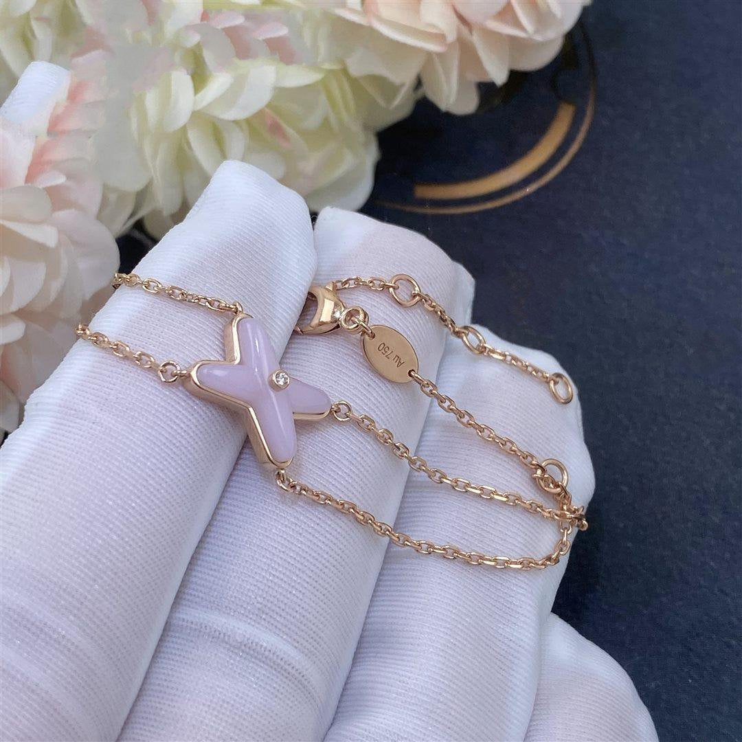 [LUXORA]JEUX BRACELET PINK MOP PINK GOLD 1 DIAMOND