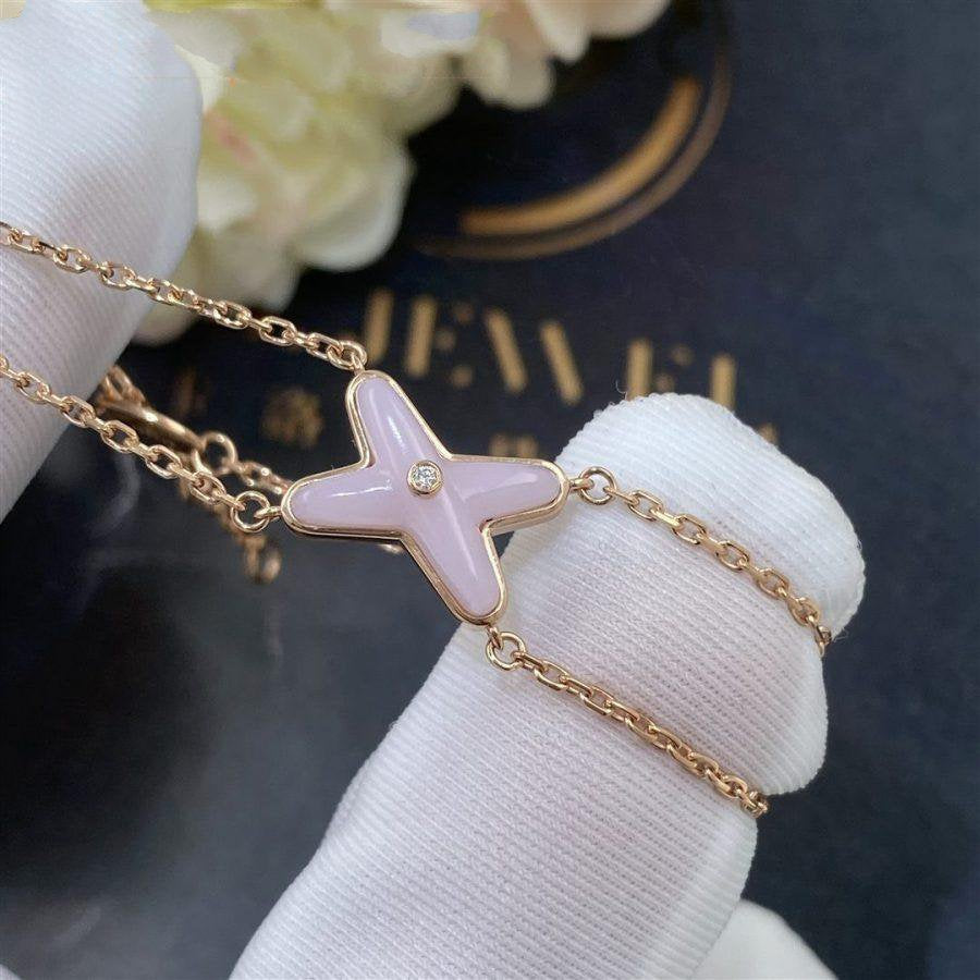 [LUXORA]JEUX BRACELET PINK MOP PINK GOLD 1 DIAMOND