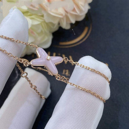 [LUXORA]JEUX BRACELET PINK MOP PINK GOLD 1 DIAMOND