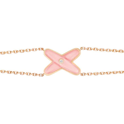 [LUXORA]JEUX BRACELET PINK MOP PINK GOLD 1 DIAMOND
