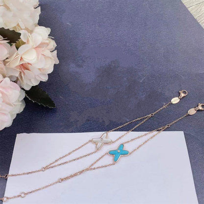 [LUXORA]JEUX BRACELET TURQUOISE PINK GOLD 1 DIAMOND