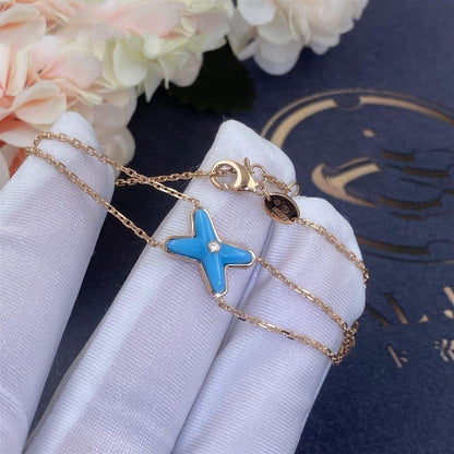 [LUXORA]JEUX BRACELET TURQUOISE PINK GOLD 1 DIAMOND