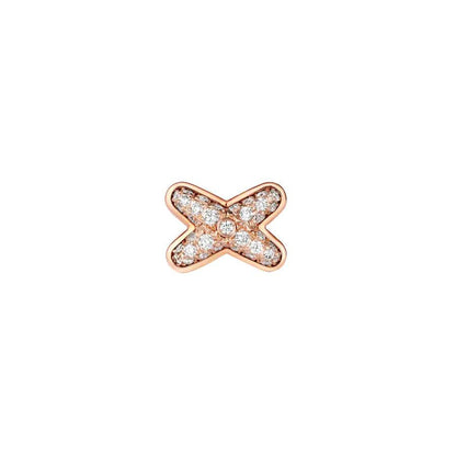 [LUXORA]JEUX DE PINK GOLD DIAMOND EARRINGS