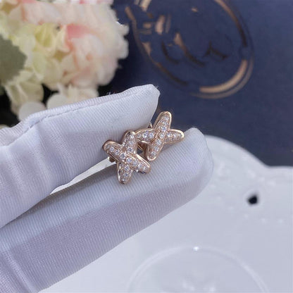 [LUXORA]JEUX DE PINK GOLD DIAMOND EARRINGS