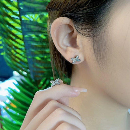 [LUXORA]JEUX DE SILVER DIAMOND EARRINGS