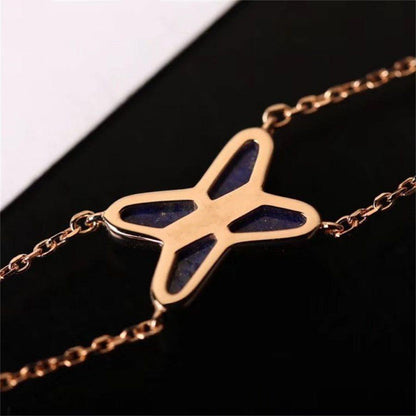 [LUXORA]Hollow Design Four-Leaf Clover Flower Shape Ring