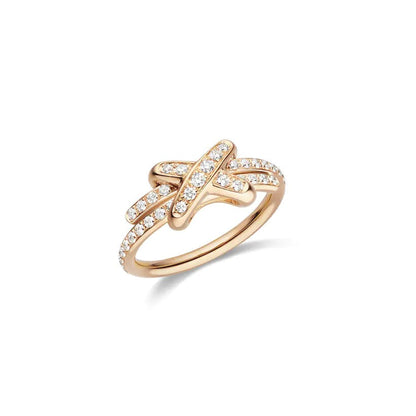 [LUXORA]JEUX DE RING PINK GOLD DIAMOND