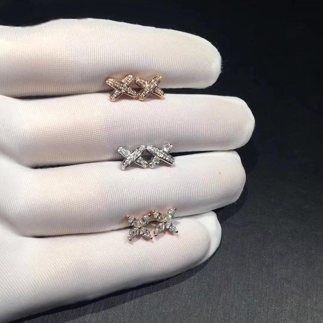[LUXORA]JEUX DE DIAMOND EARRINGS