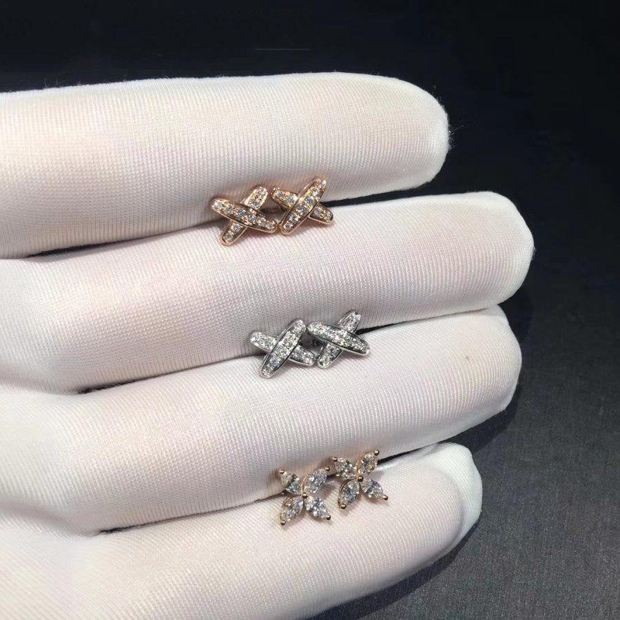 [LUXORA]JEUX DE DIAMOND EARRINGS