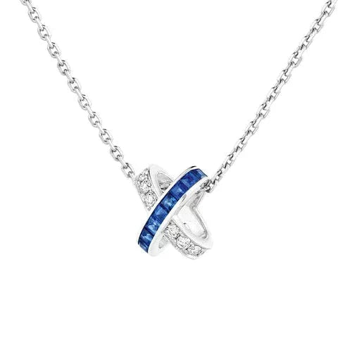 [LUXORA]LIENS DIAMOND SILVER NECKLACE