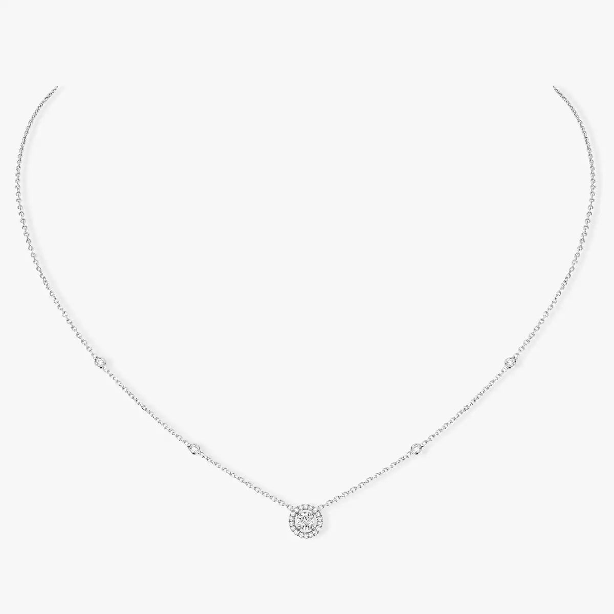 [LUXORA]Diamond Necklace 0,20ct Brilliant Shape Joy